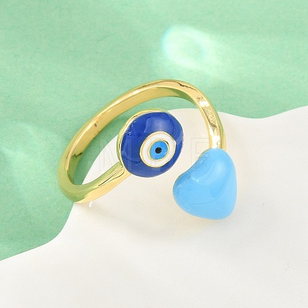 Brass Cuff Open Rings for Women KK-CBA17E5-01G-1