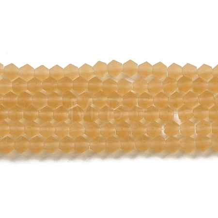 Imitate Austrian Crystal Frosted Glass Beads Strands EGLA-A039-T4mm-MD18-1