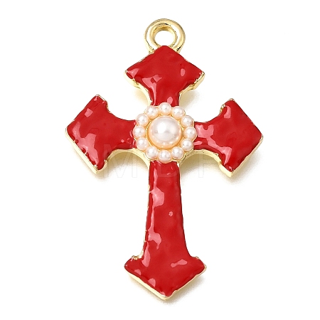 Alloy Enamel Pendants KK-K427-53G-1-1