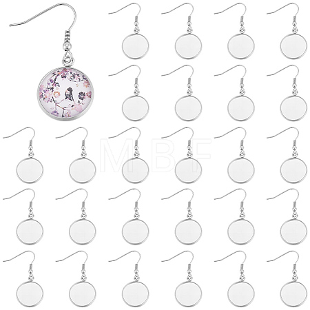 60Pcs 304 Stainless Steel Earring Hooks STAS-BBC0009-93C-1