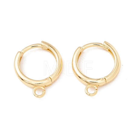Brass Hoop Earring Findings KK-P217-22G-1