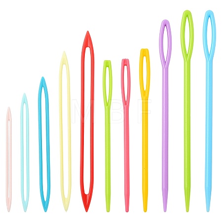 11Pcs Plastic Big Eye Needle for Sewing TOOL-FS0001-06-1