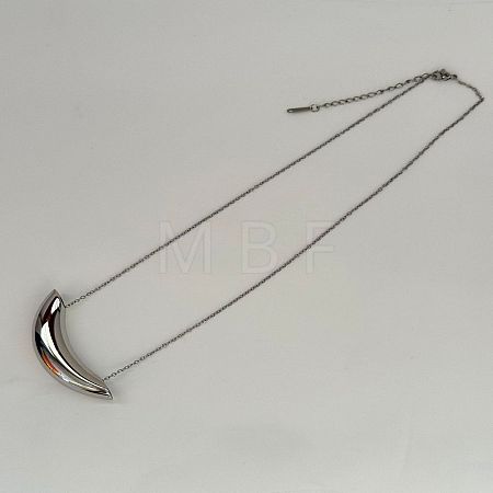 304 Stainless Steel Pendant Necklaces for Women WG936A8-02-1