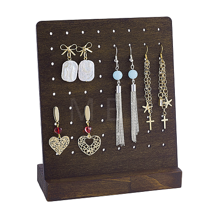 Detachable Wood Earring Display Stands EDIS-WH0011-07-1