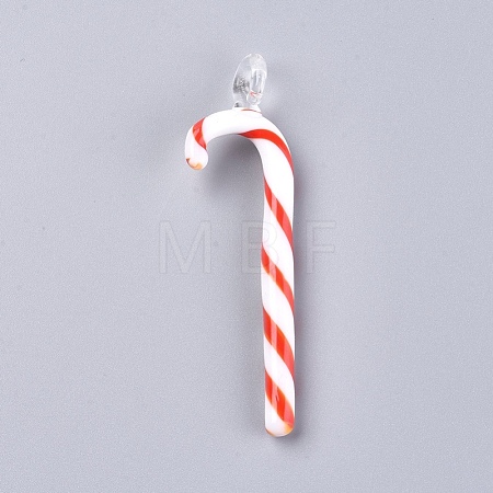 Christmas Handmade Lampwork Big Pendants LAMP-G141-01-1
