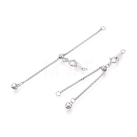 925 Sterling Silver Chain Extenders STER-T008-57S-1