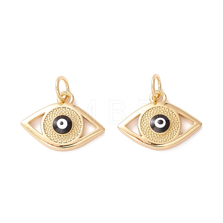 Rack Plating Brass Enamel Pendants KK-D073-28G-01-1