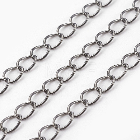 Brass Twisted Chains X-CHC-Q001-5x4mm-B-1