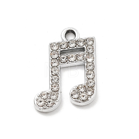 Alloy Rhinestone Pendants FIND-U026-18P-1