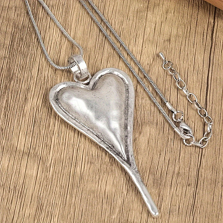 Bohemian Style Heart Alloy Pendant Necklaces for Women FS-WG80BF4-01-1