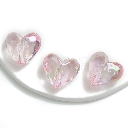 Heart Transparent Acrylic Beads LS-MACR-CJC0002-02A-02-1