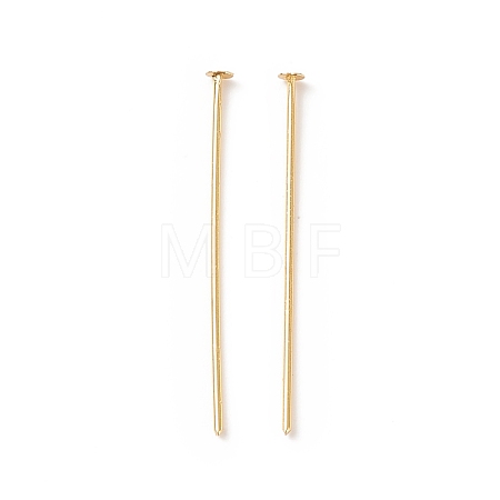 Brass Flat Head Pins KK-WH0058-03B-G01-1