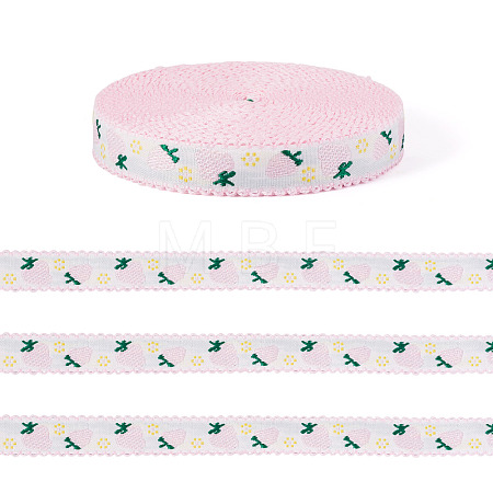 10 Yards Polyester Strawberry Ribbon OCOR-TA0003-60-1