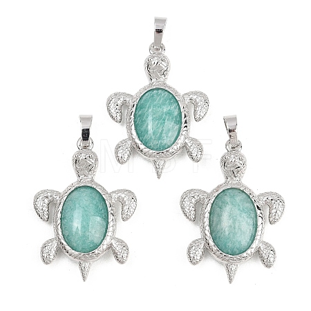 Natural Amazonite Pendants G-A315-03E-P-1