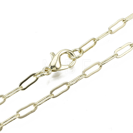 Brass Paperclip Chains X-MAK-S072-10A-14KC-1