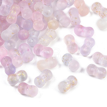 Gradient Color Transparent Acrylic Beads OACR-M023-02A-1