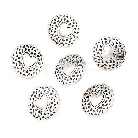 Tibetan Style Alloy Shank Buttons TIBE-Q044-04AS-RS-1