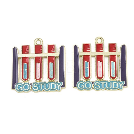 Alloy Enamel Pendants ENAM-L055-01F-01-1
