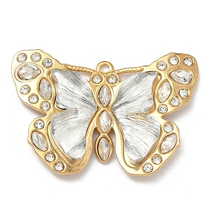 304 Stainless Steel Resin Pendants STAS-C174-18G-03-1