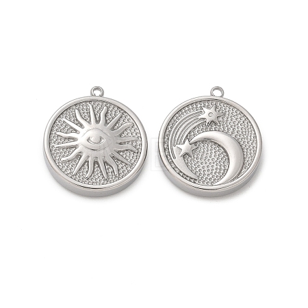 304 Stainless Steel Pendants STAS-L022-498P-1
