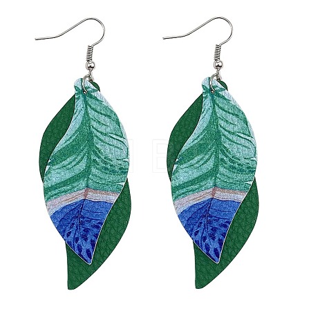 Imitation Leather Dangle Earrings FS-WG7D41A-05-1