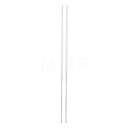 Iron Big Eye Beading Needles TOOL-R095-02-1