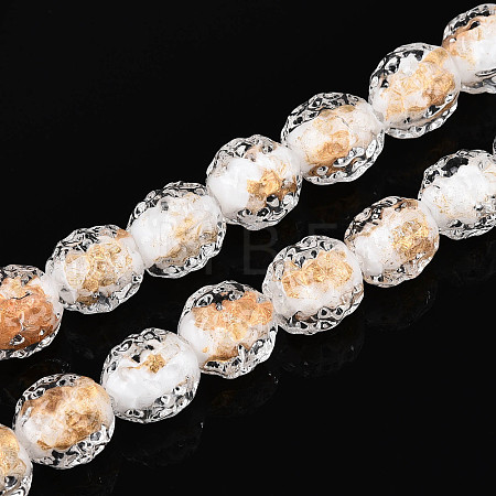 Handmade Lampwork Beads FOIL-T007-03A-1