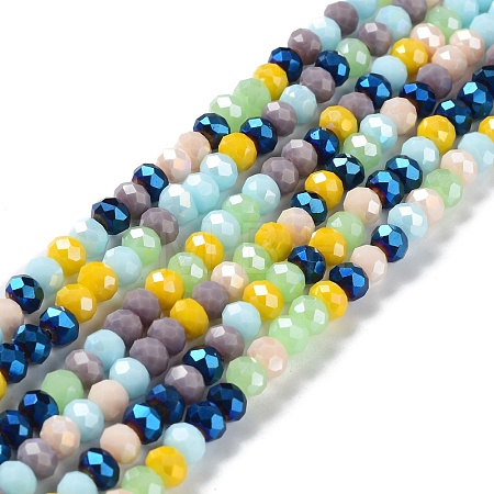 Glass Beads Strands EGLA-A034-M6mm-32-1