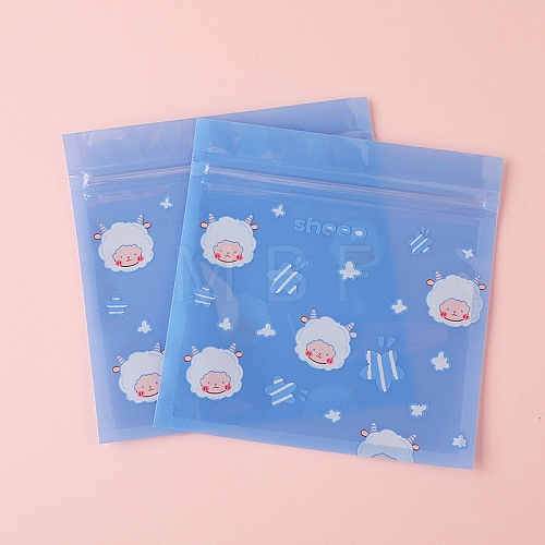 Cartoon Square Plastic Yin-yang Zip Lock Bags PW-WGB57A2-01-1