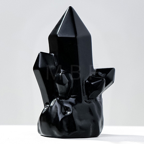 Synthetic Obsidian Pillar Sculpture PW-WG85EDA-05-1