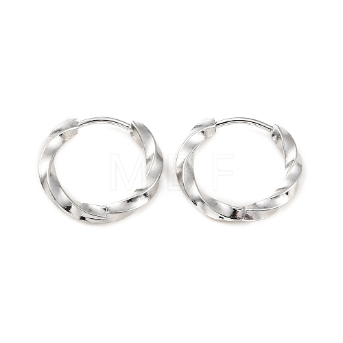 304 Stainless Steel Hoop Earrings EJEW-M218-05P-1