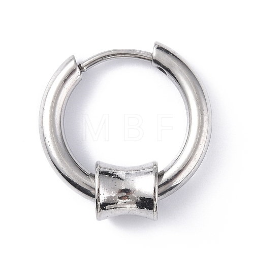 Non-Tarnish 304 Stainless Steel Hoop Earrings STAS-B030-03D-1