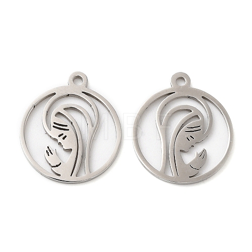 201 Stainless Steel Pendants STAS-A084-01P-1