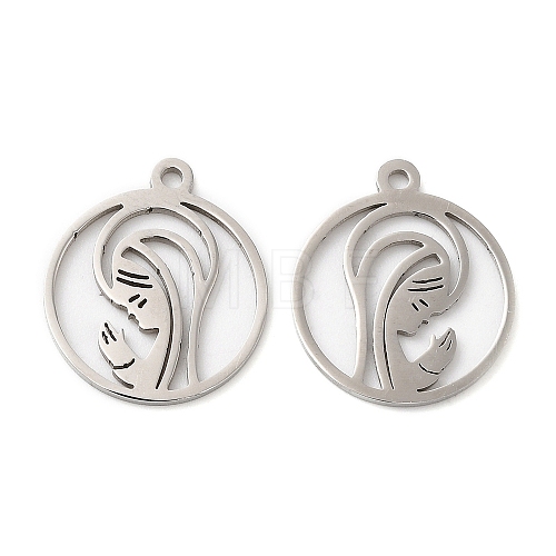 Non-Tarnish 201 Stainless Steel Pendants STAS-A084-01P-1