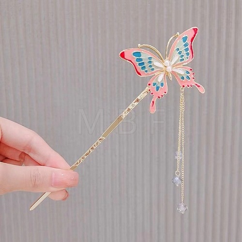 Alloy Enamel Hair Sticks PW-WG20273-01-1