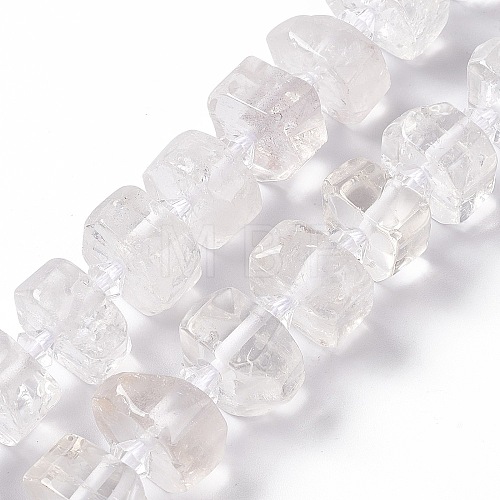 Natural Quartz Crystal Beads Strands G-C008-B02-1