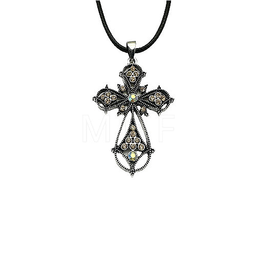 Cross Zinc Alloy Pendant Necklace VJ0126-10-1