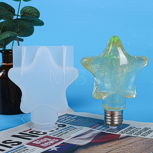 DIY Star Light Bulb Silicone Molds DIY-P010-33-1