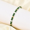 304 Stainless Steel Beaded Bracelets for Women BJEW-M056-08G-03-4