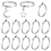 24Pcs 304 Stainless Steel Finger Ring Settings STAS-BBC0010-09A-1