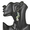 Flower Glass Seed Beaded Dangle Earrings EJEW-MZ00775-02-2