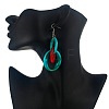 Acrylic Oval with Ring Dangle Earrings FS-WG43E6C-03-2