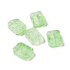 Transparent Spray Painted Glass Beads GLAA-I050-08B-1