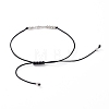 Unisex Adjustable Morse Code Bracelets BJEW-JB05011-05-4