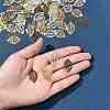 100Pcs Iron Filigree Joiners Pendants IFIN-FS0001-61-8