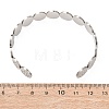 201 Stainless Steel Cuff Bangles for Women BJEW-T024-01C-P-3