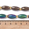 Electroplated Natural Druzy Geode Crystal Beads Strands G-G459-03A-4