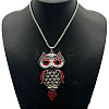 Fashion Unisex Alloy Rhinestone Pendant Necklaces YH1785-2-1