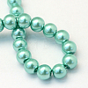 Baking Painted Pearlized Glass Pearl Round Bead Strands HY-Q003-4mm-32-4