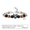 Tiger Eye Beaded Bracelets PW-WG63DC0-01-2